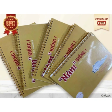 Sổ Tay Kế Hoạch Mục tiêu A5 72 Trang - Nhật Ký Hàng Ngày Planner Bìa Mềm 18.000