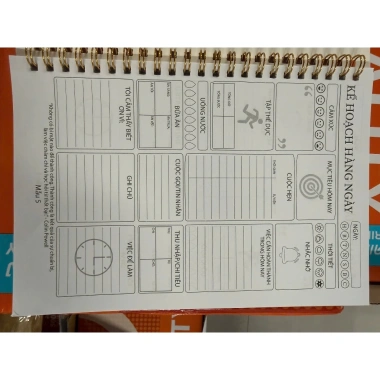 Sổ Tay Kế Hoạch Mục tiêu A5 72 Trang - Nhật Ký Hàng Ngày Planner Bìa Mềm 18.000