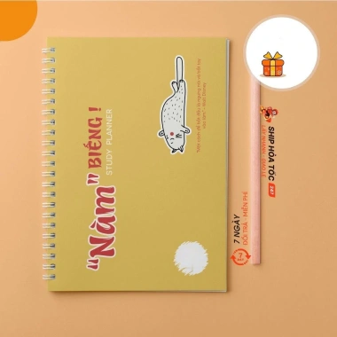 Sổ Tay Kế Hoạch Mục Tiêu A5 Daily Planner 72 Trang Bìa Mềm - Giá Ưu Đãi 30k