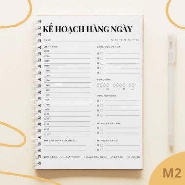 Sổ Tay Kế Hoạch Mục Tiêu và Nhật Ký Hàng Ngày A5 - Daily Planner 5 Phút, Giảm Giá 26.000₫ 5 Sổ Tay Kế Hoạch Mục Tiêu và Nhật Ký Hàng Ngày A5 - Daily Planner 5 Phút, Giảm Giá 26.000₫ 5