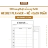 Sổ tay Kế hoạch tuần 100 trang – Weekly Planner giấy refill, ruột sổ còng, A5 A4 B5, giảm giá 2