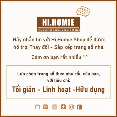 Sổ tay Kế hoạch tuần 100 trang – Weekly Planner giấy refill, ruột sổ còng, A5 A4 B5, giảm giá 7
