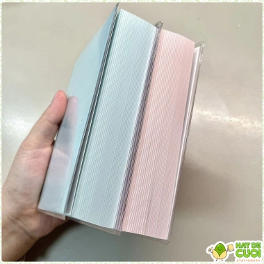 Sổ Tay Kẻ Ngang A6 Nhỏ Gọn Gáy Dán Bền S66, Bìa Hồng PU Mềm Mịn Nhật Ký 78.400₫