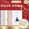 Sổ tay kẻ ngang lò xo A4 200 trang Milk Mocha ghi chép nhật ký, giá chỉ 36.000₫