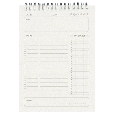 Sổ Tay Lập Kế Hoạch Hằng Ngày A6 60 Tờ Layout Khoa Học - Giá chỉ 30.000 VND