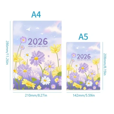 Sổ tay LEMONTREAL A4-A5 2.026 - Lập kế hoạch công việc, học tập di động, lịch trình trường, kiểm tra cuộc sống 2