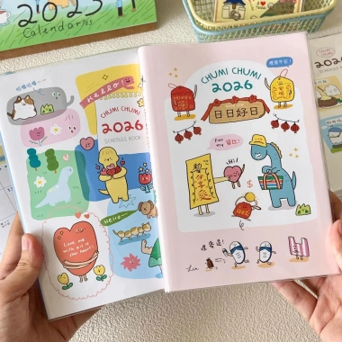 Sổ Tay Lịch 2.026 Hình Minh Họa Khổ B6 112 Trang Ghi Chép Hàng Ngày 52.000đ 2