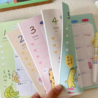Sổ Tay Lịch 2.026 Hình Minh Họa Khổ B6 112 Trang Ghi Chép Hàng Ngày 52.000đ 4