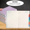 Sổ tay lịch trình 365 ngày GENTL 2.026 da PU A5, thẻ màu, ruy băng Bookmark, Notepad Office, giá 116,100₫ 6
