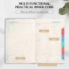 Sổ tay lịch trình 365 ngày GENTL 2.026 da PU A5, thẻ màu, ruy băng Bookmark, Notepad Office, giá 116,100₫ 9