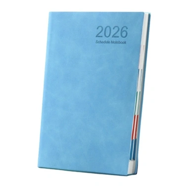Sổ tay lịch trình 365 ngày GENTL 2.026 da PU A5, thẻ màu, ruy băng Bookmark, Notepad Office, giá 116,100₫