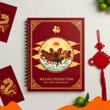 Sổ Tay Lò Xo A5 Tết Bính Ngọ 2.026 Bìa Kính MICA Ghi Chép Quà Tặng Giá 25.000 VND 7 Sổ Tay Lò Xo A5 Tết Bính Ngọ 2.026 Bìa Kính MICA Ghi Chép Quà Tặng Giá 25.000 VND 7