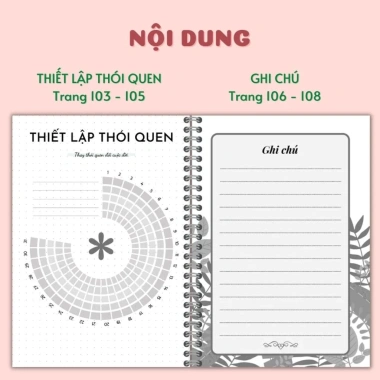 Sổ tay lò xo Nhật ký Biết Ơn Hàng Ngày - Daily Journal, Giấy dày 120gsm, Giá 55.800₫ 4