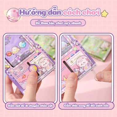 Sổ Tay Mini Hoạt Hình 64 Trang - Planner Bỏ Túi, Trò Chơi Parkour, Trang Trống Minh Họa, Viết Hai Mặt Giá Ưu Đãi 35.200₫ 3