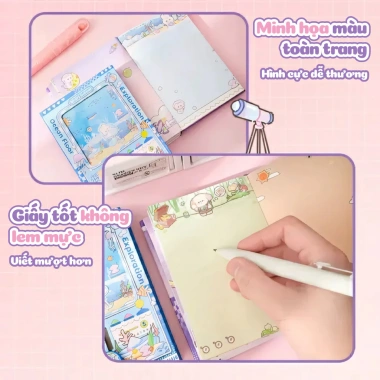 Sổ Tay Mini Hoạt Hình 64 Trang - Planner Bỏ Túi, Trò Chơi Parkour, Trang Trống Minh Họa, Viết Hai Mặt Giá Ưu Đãi 35.200₫ 5