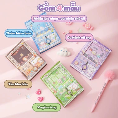 Sổ Tay Mini Hoạt Hình 64 Trang - Planner Bỏ Túi, Trò Chơi Parkour, Trang Trống Minh Họa, Viết Hai Mặt Giá Ưu Đãi 35.200₫ 8