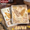 Sổ tay M.Y.Never gáy rời họa tiết bướm 120 trang dày, viết mượt không lem, bìa PP chống nước 24.000đ