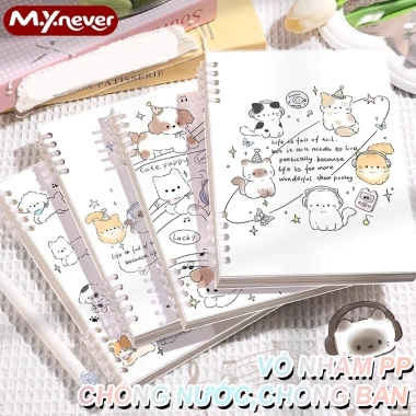 Sổ tay M.Y.Never loại rời 120 trang dày, bìa chống nước, siêu dễ thương - Chỉ 24.000₫