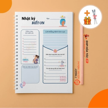 Sổ tay Nhật ký biết ơn - Gratitude Journal - Kế hoạch cuộc đời, phát triển bản thân, chỉ 22.000₫ 10