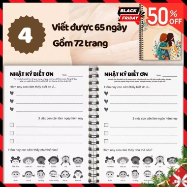 Sổ tay Nhật ký biết ơn – kế hoạch đời, phát triển bản thân, giảm 23% còn 22.448 VND