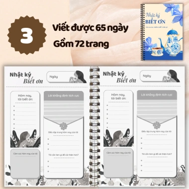 Sổ tay Nhật ký biết ơn – kế hoạch đời, phát triển bản thân, giảm 23% còn 22.448 VND 3 Sổ tay Nhật ký biết ơn – kế hoạch đời, phát triển bản thân, giảm 23% còn 22.448 VND 3