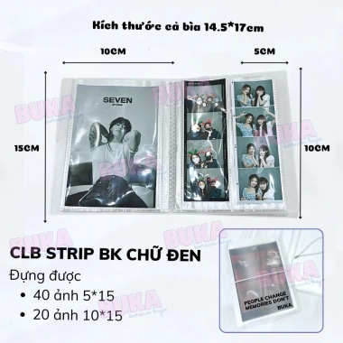 Sổ tay Photostrip Buka trong suốt 6inch 4cut 10x15cm PP lưu trữ ảnh - Giá chỉ 32.700₫ 3