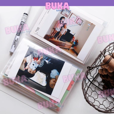 Sổ tay Photostrip Buka trong suốt 6inch 4cut 10x15cm PP lưu trữ ảnh - Giá chỉ 32.700₫ 6
