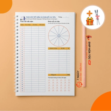 Sổ tay Quản lý chi tiêu Budget Planner ST08 - Quản lý thu chi, thói quen tiết kiệm, chỉ 49.900đ 5