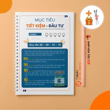 Sổ tay Quản lý chi tiêu - Budget Planner tài chính cá nhân, lập kế hoạch chi phí hiệu quả, giảm giá 69.900 VND