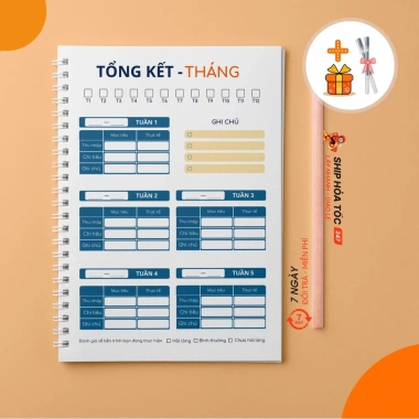 Sổ tay Quản lý chi tiêu - Budget Planner tài chính cá nhân, lập kế hoạch chi phí hiệu quả, giảm giá 69.900 VND