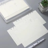 Sổ tay rời lá A5 A6 A7 nạp lại 6 lỗ, chất kết dính, giấy tạp chí, lập kế hoạch bên trong, hàng tuần‑hàng tháng, danh sách việc cần làm, notepad đa năng 7