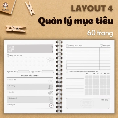 Sổ tay Thiết lập Mục tiêu và Kế hoạch - Goal Planner cho cuộc đời, phát triển bản thân, giá ưu đãi 35.800 VND 6