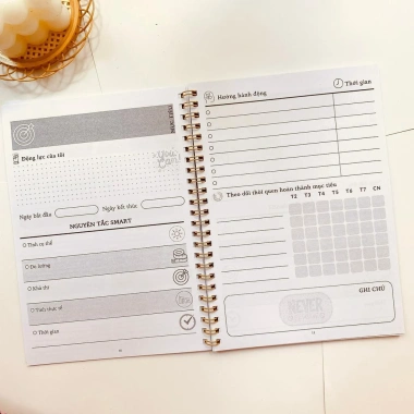 Sổ tay Thiết lập Mục tiêu và Kế hoạch - Goal Planner cho cuộc đời, phát triển bản thân, giá ưu đãi 35.800 VND 8