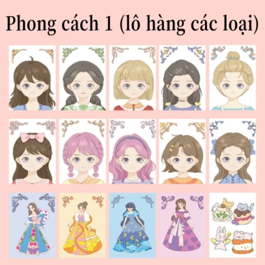 Sổ Tay Trang Điểm Công Chúa Bé - Quai Xách Thời Trang, Kèm Tranh Tô Vẽ Cắt Dán, Giá ưu đãi 146k