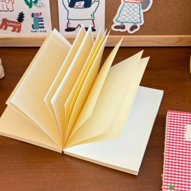 Sổ tay vintage ca rô cà chua, bìa cứng, ruột dày, ghi chép học sinh - 37.120 VND