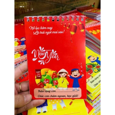 Sổ Tết 4 ô ly A6 40 trang - Quà Tết học sinh, giá chỉ 35.000 VNĐ 3