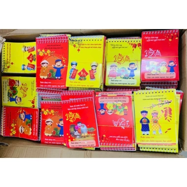 Sổ Tết 4 ô ly A6 40 trang - Quà Tết học sinh, giá chỉ 35.000 VNĐ 8