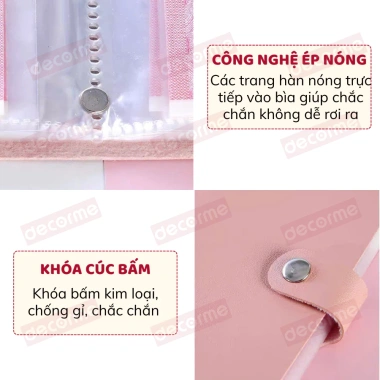 Sổ Tiết Kiệm 100 Ngăn có Khóa Cài - Bìa Da Chống Nước, Nâng Cấp, Tiết Kiệm Tiền Theo Mục Tiêu - Giá 33.600đ 6