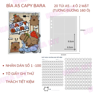 Sổ tiết kiệm 100 ngày DecorMe A5 - Hoạt hình lên kế hoạch tiết kiệm, giá 62.900đ 10