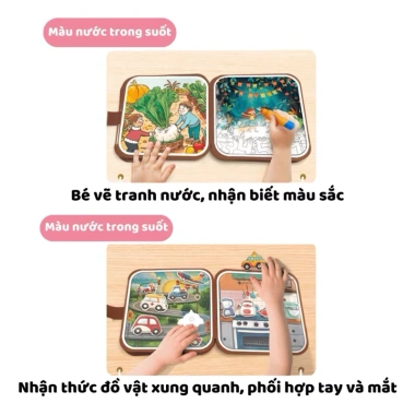 Sổ tô màu nước ma thuật cho bé - Tiệm Nhà Mía, kèm sticker, rèn luyện tư duy, chỉ 69.900đ 3 Sổ tô màu nước ma thuật cho bé - Tiệm Nhà Mía, kèm sticker, rèn luyện tư duy, chỉ 69.900đ 3
