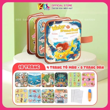 Sổ Tô Màu Nước Ma Thuật Tự Xóa Babythree - Nhiều Chủ Đề, Tranh Vẽ Bé, 74.900₫ 3