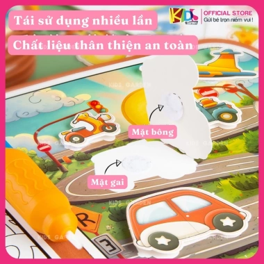 Sổ Tô Màu Nước Ma Thuật Tự Xóa Babythree - Nhiều Chủ Đề, Tranh Vẽ Bé, 74.900₫ 4
