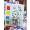 Sổ tô màu nước nén khô 10 tấm, DIY sáng tạo cho bé, tặng cọ, giảm còn 51.500 VND 4