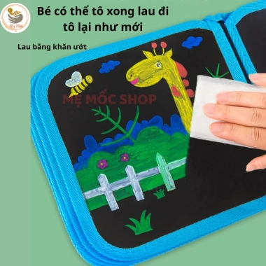 Sổ Vẽ Graffiti Phát Sáng Xoá Được - Bảng Nhỏ Gọn Dễ Mang Cho Bé, MemocShop