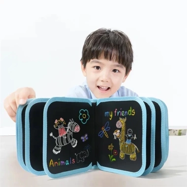 Sổ Vẽ Graffiti Phát Sáng Xoá Được - Bảng Nhỏ Gọn Dễ Mang Cho Bé, MemocShop