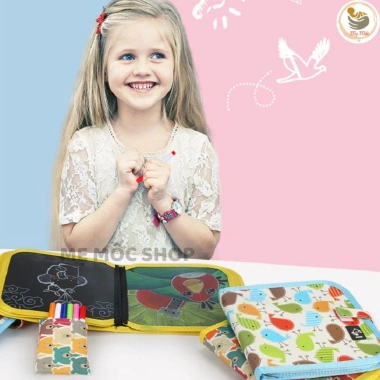 Sổ Vẽ Graffiti Phát Sáng Xoá Được - Bảng Nhỏ Gọn Dễ Mang Cho Bé, MemocShop