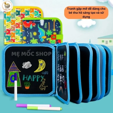 Sổ Vẽ Graffiti Phát Sáng Xoá Được - Bảng Nhỏ Gọn Dễ Mang Cho Bé, MemocShop 10 Sổ Vẽ Graffiti Phát Sáng Xoá Được - Bảng Nhỏ Gọn Dễ Mang Cho Bé, MemocShop 10