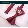 Sọc Kim Loại 6x12CM Cao Cấp Nam Polyester - Thắt Nơ và Thắt Lưng Cho Chú Chổi Cưới, Kinh Doanh, Cà Vạt 7