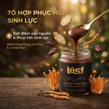 Socola Gel Lust Daily 210g - Năng lượng tăng tốc, hỗ trợ tập luyện, giá ưu đãi 269k