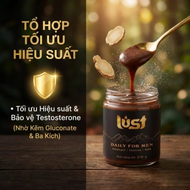 Socola Gel Lust Daily 210g - Năng lượng tăng tốc, hỗ trợ tập luyện, giá ưu đãi 269k